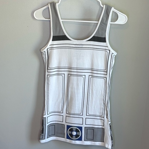 Mighty Fine Star Wars R2 D2 Droid Costume Tank Top Womens L - Picture 2 of 6
